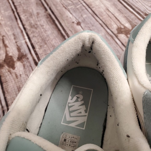 Vans Mens Hylane Skate Shoes Light Blue White Low Top Sneakers Size 11.5 - Picture 12 of 16